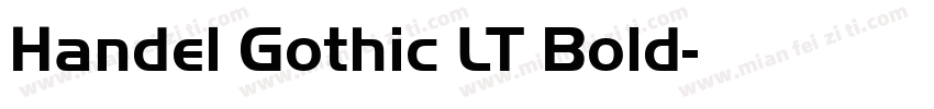 Handel Gothic LT Bold字体转换